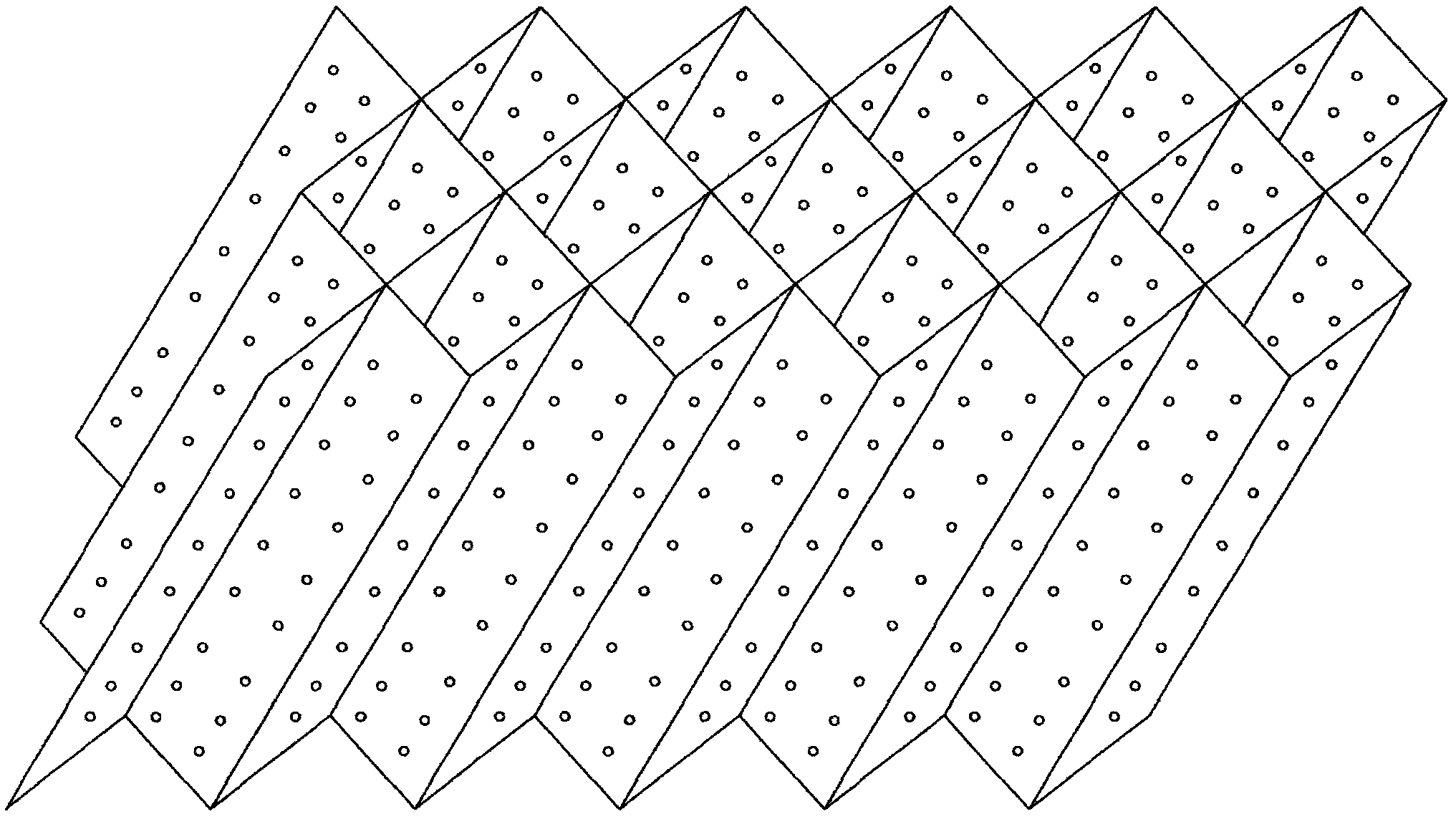 Manufacturing method of polytetrafluoroethylene orifice-plate corrugated packing