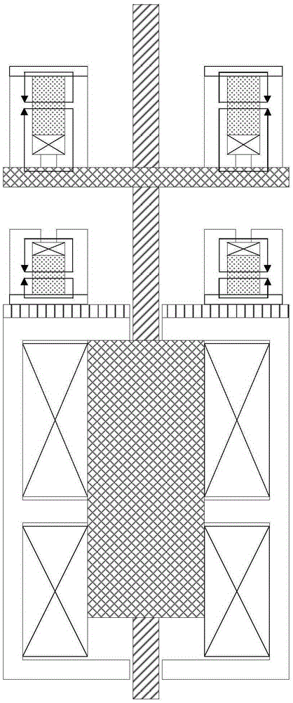 Long-stroke permanent magnet operating mechanism with magnetic bridge and auxiliary weak magnetic coil for high-voltage vacuum circuit breaker