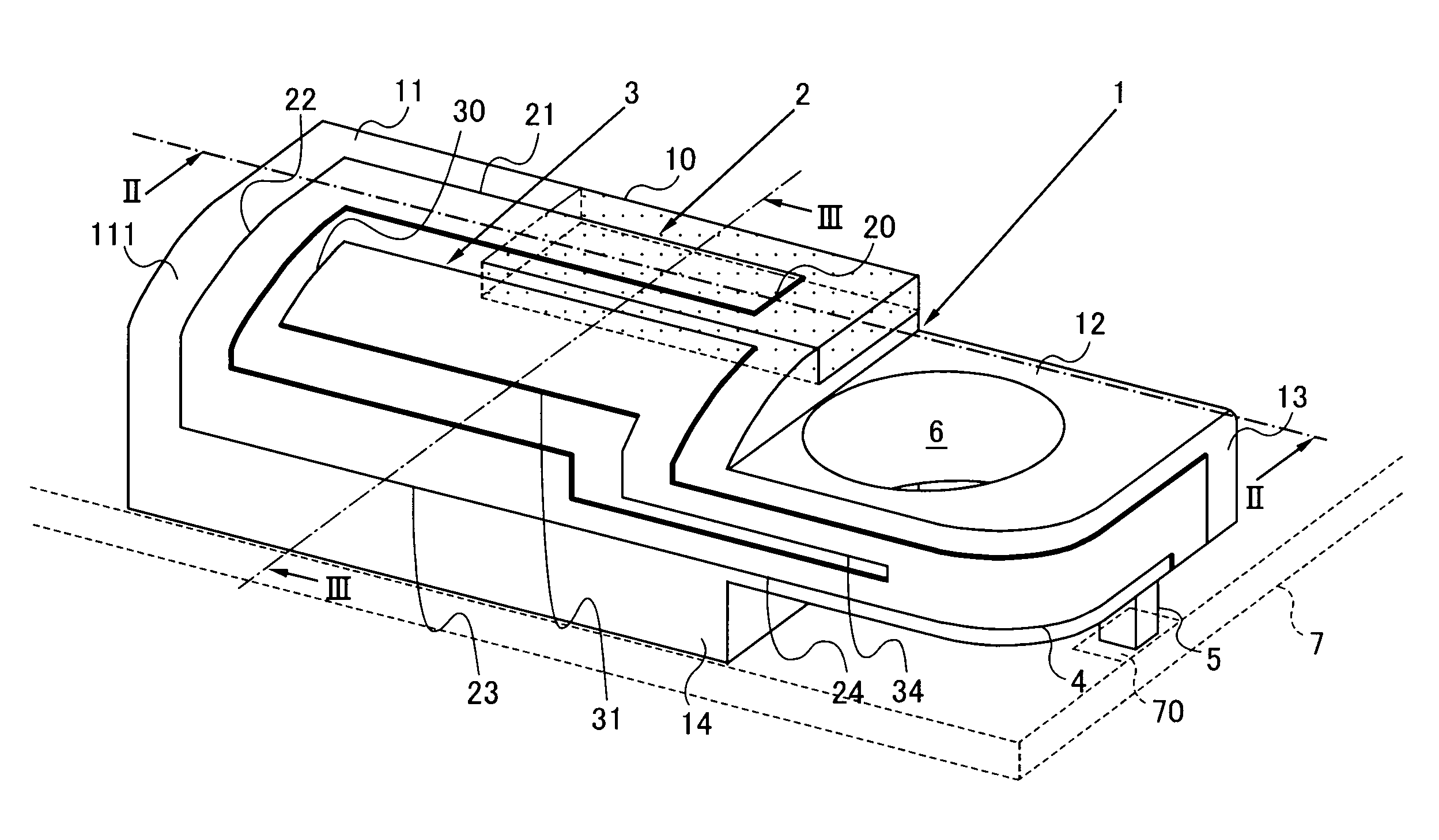 Multiple resonance antenna, manufacturing method therefor and communication device