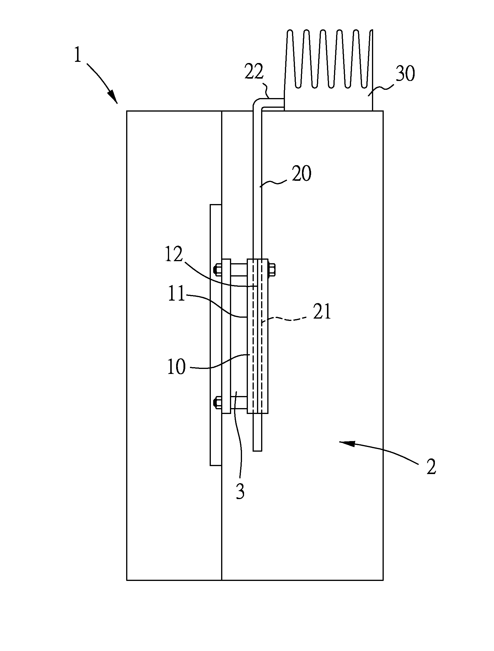 Switchboard copper busbar heat dissipating device