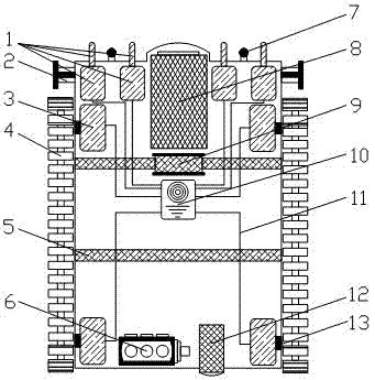 Coking and slagging robot processing system for high-temperature hearth of coal fired power plant boiler