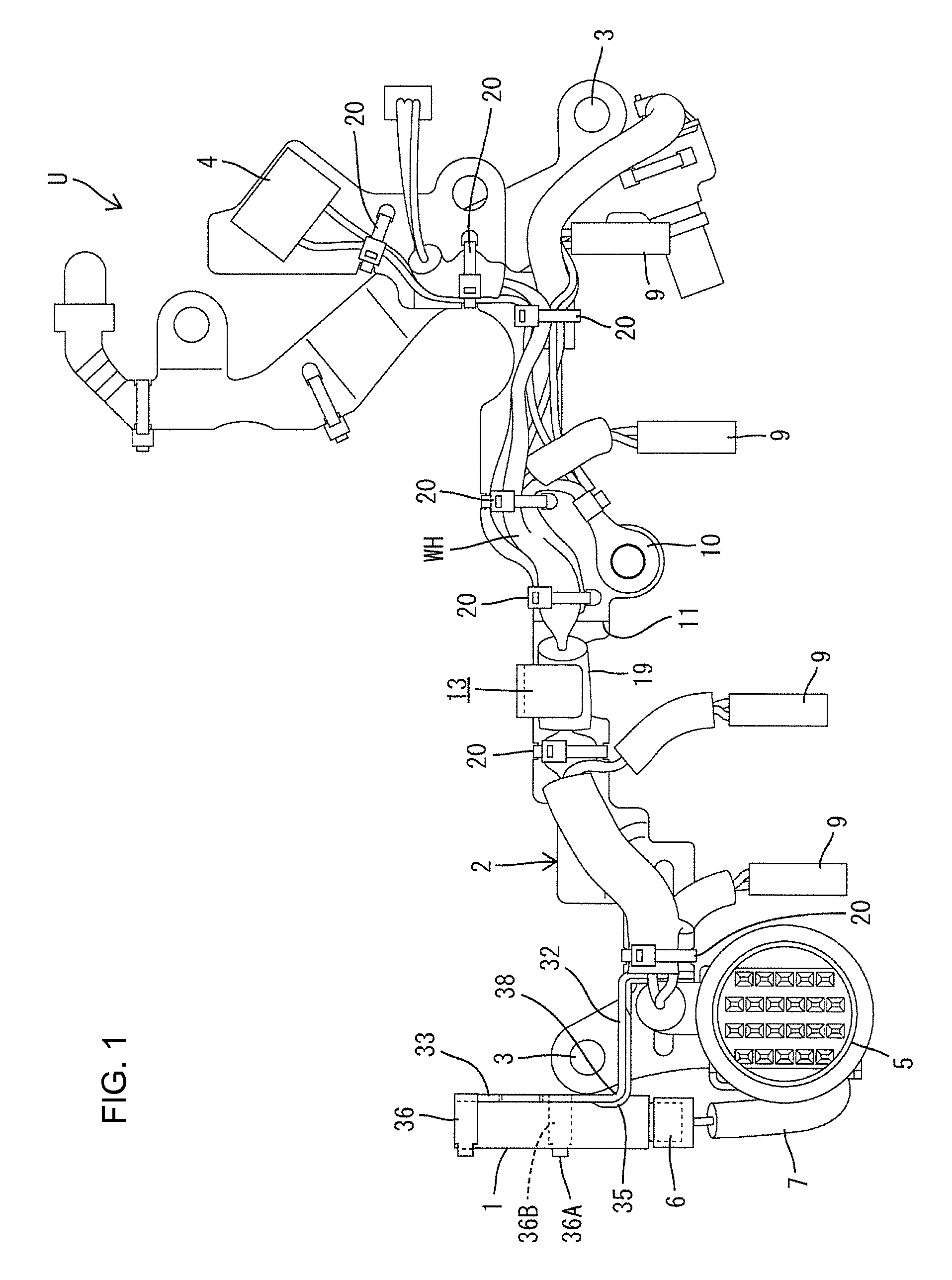 Wiring unit for automatic transmission