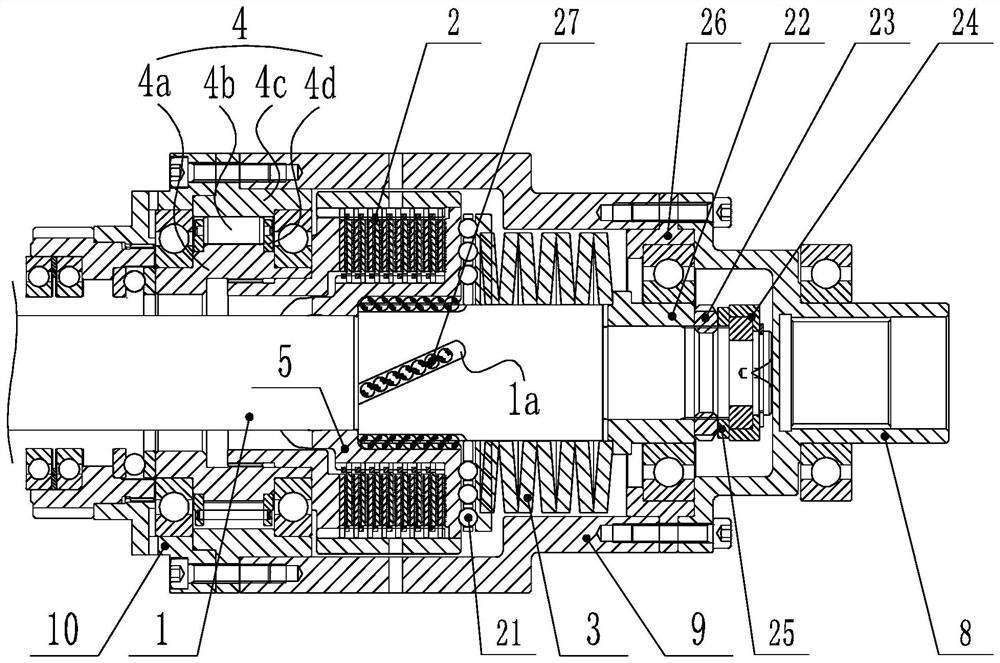 Adaptive multi-disc sorting high-torque friction clutch device with one-way transmission function