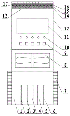 Indoor air detecting and purifying integrated machine