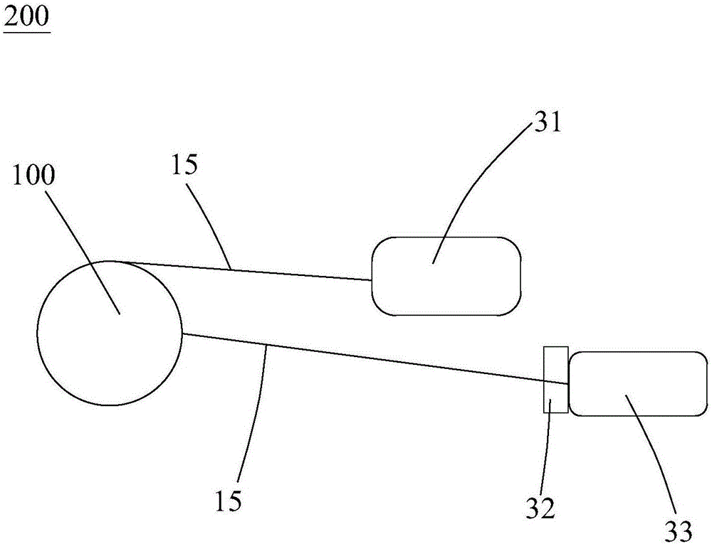 Fiber bending mode eliminating device and method