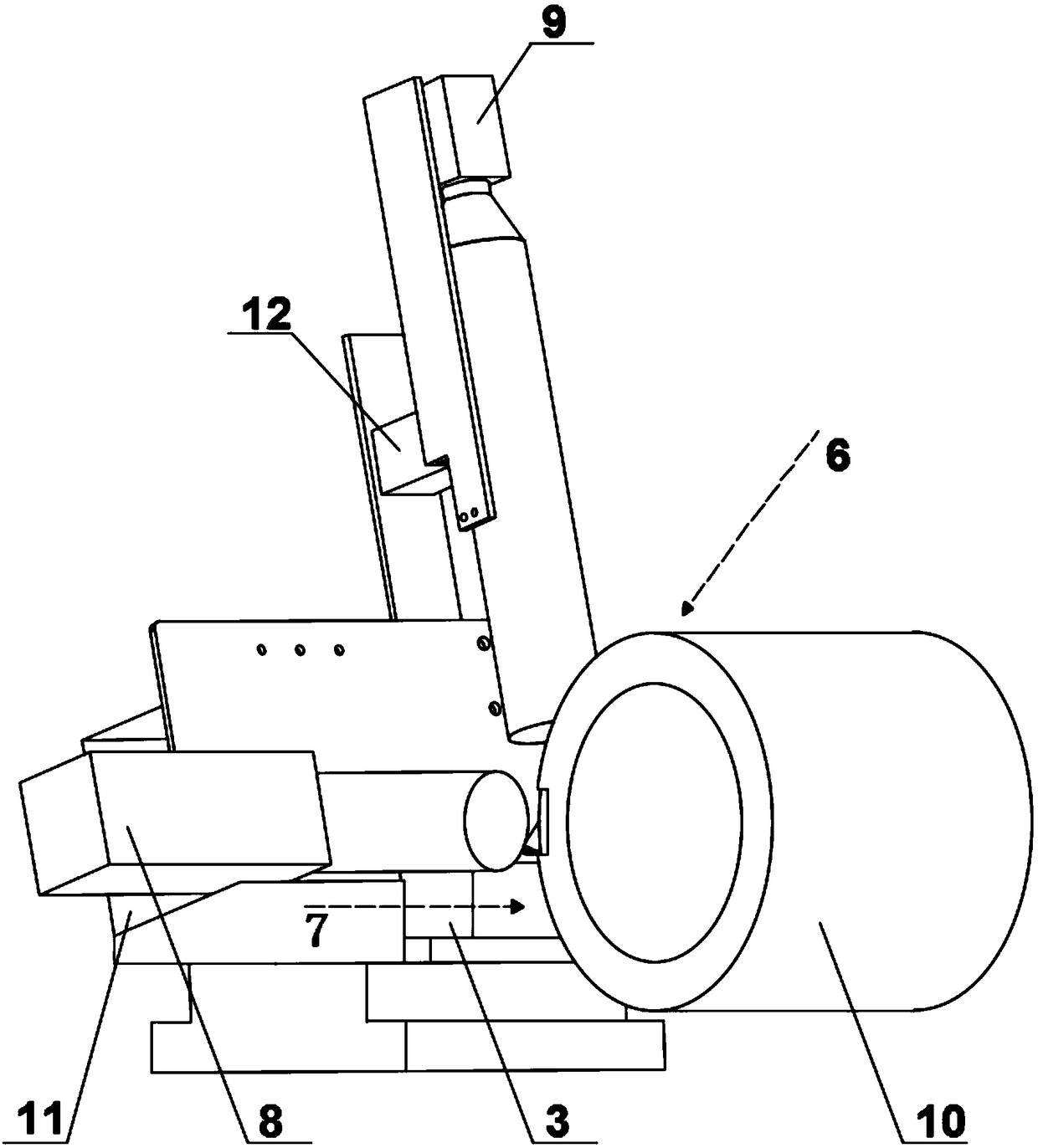 Online measuring system for high-speed cutting deformation field and method thereof