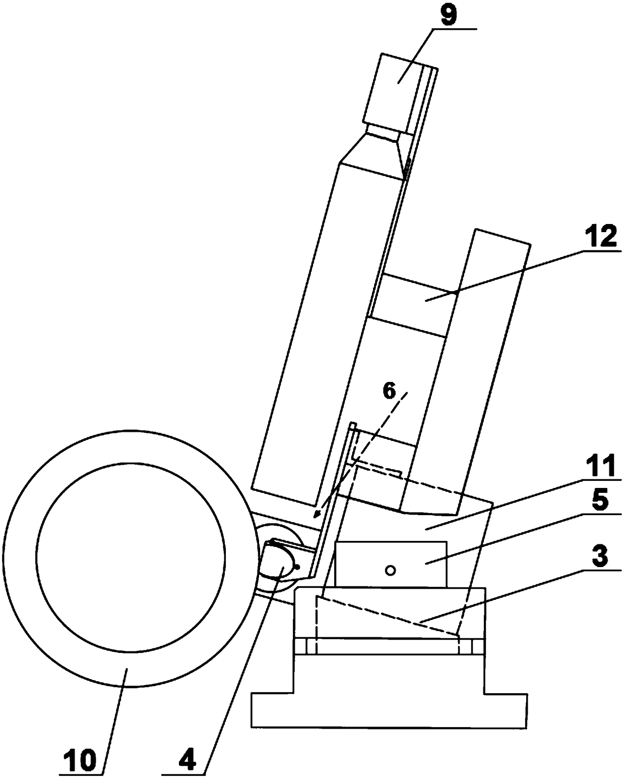 Online measuring system for high-speed cutting deformation field and method thereof