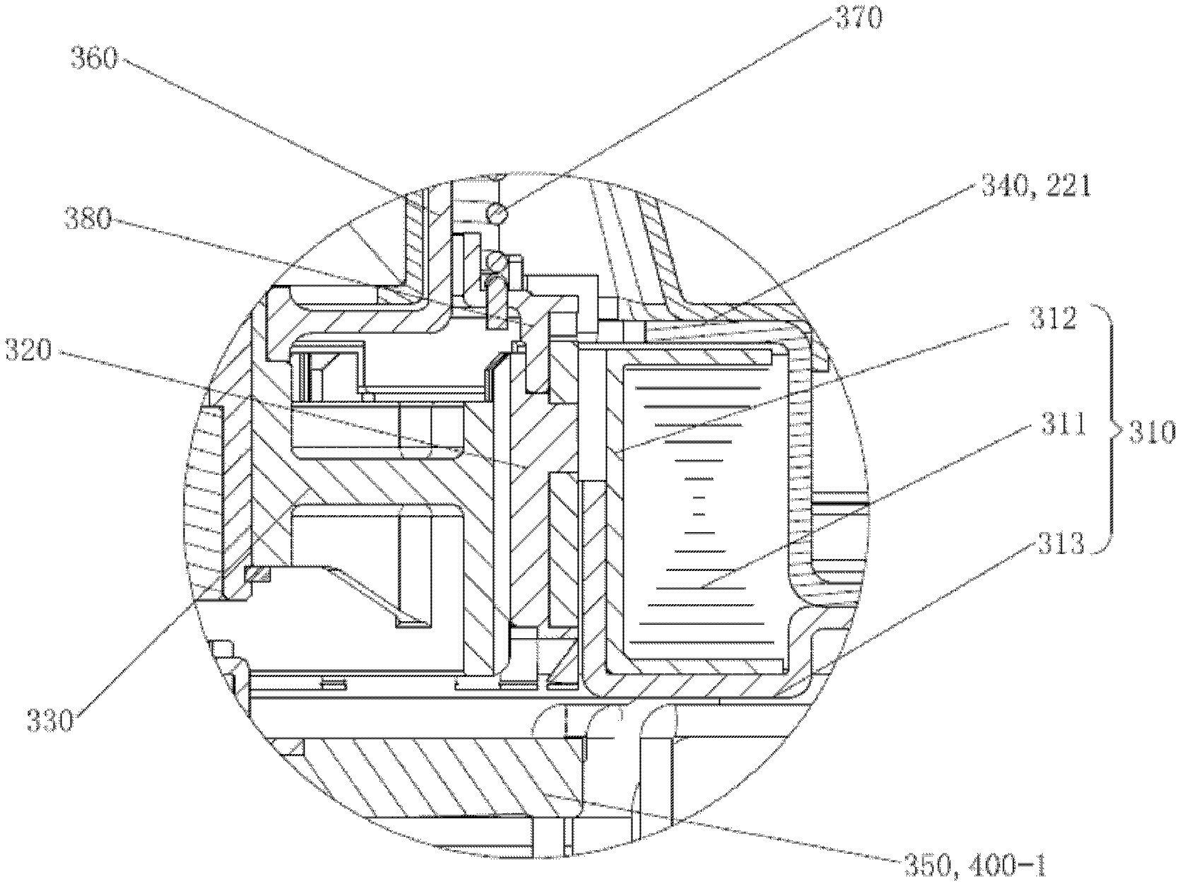 Single-driving system of washing machine