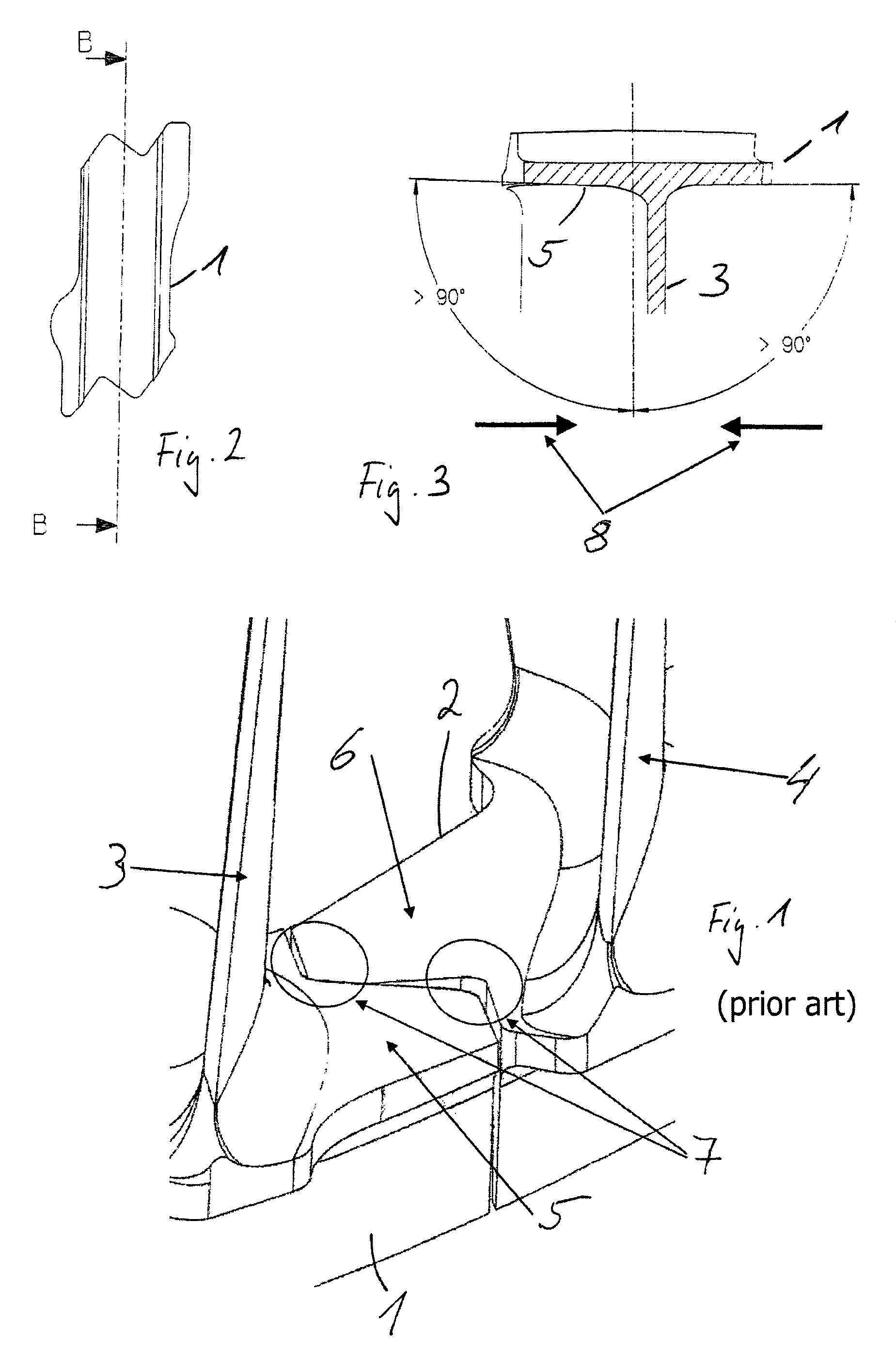 Blade ring segment having an annular space delimiting surface having a wavy height profile