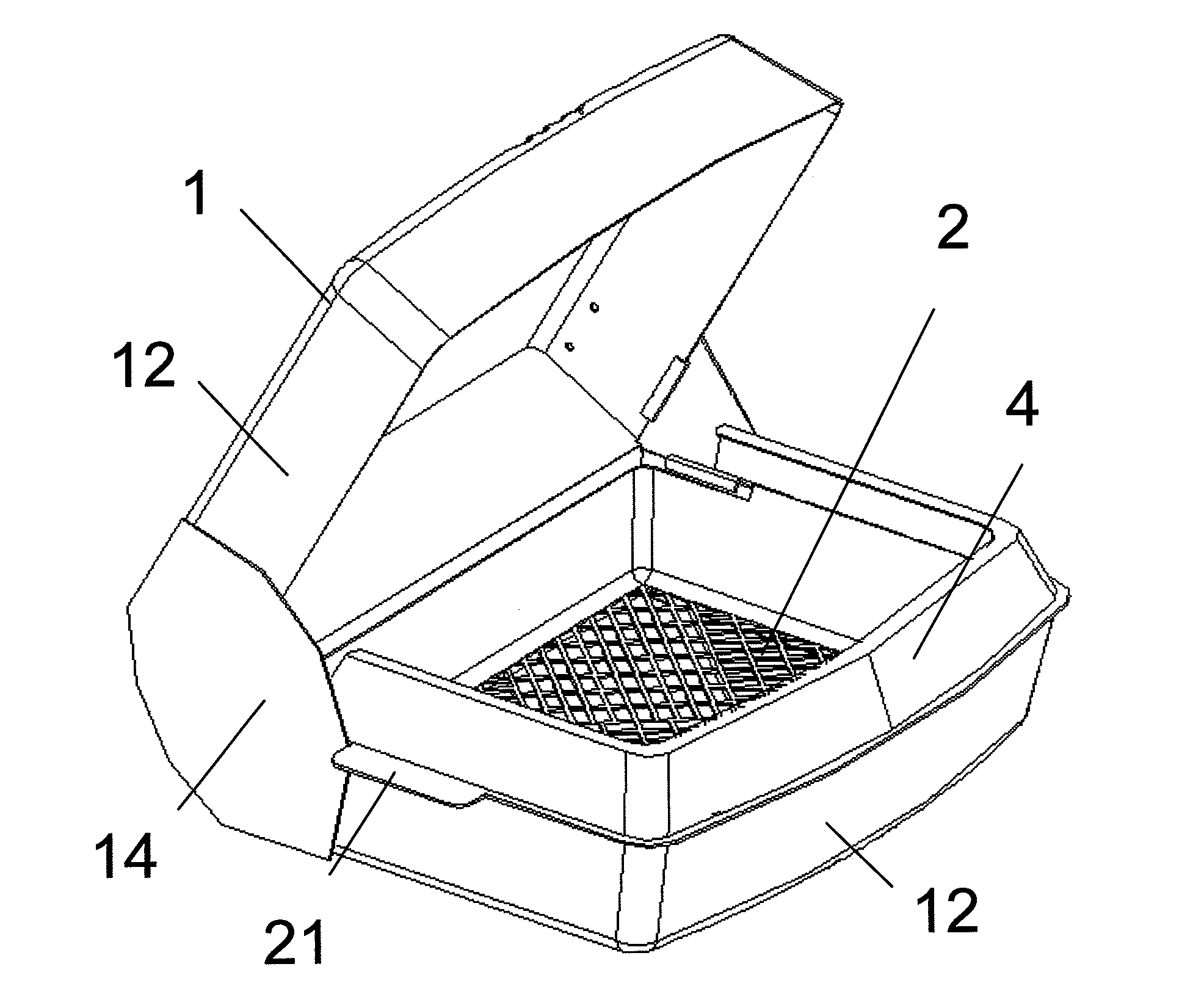 Pet excrement box