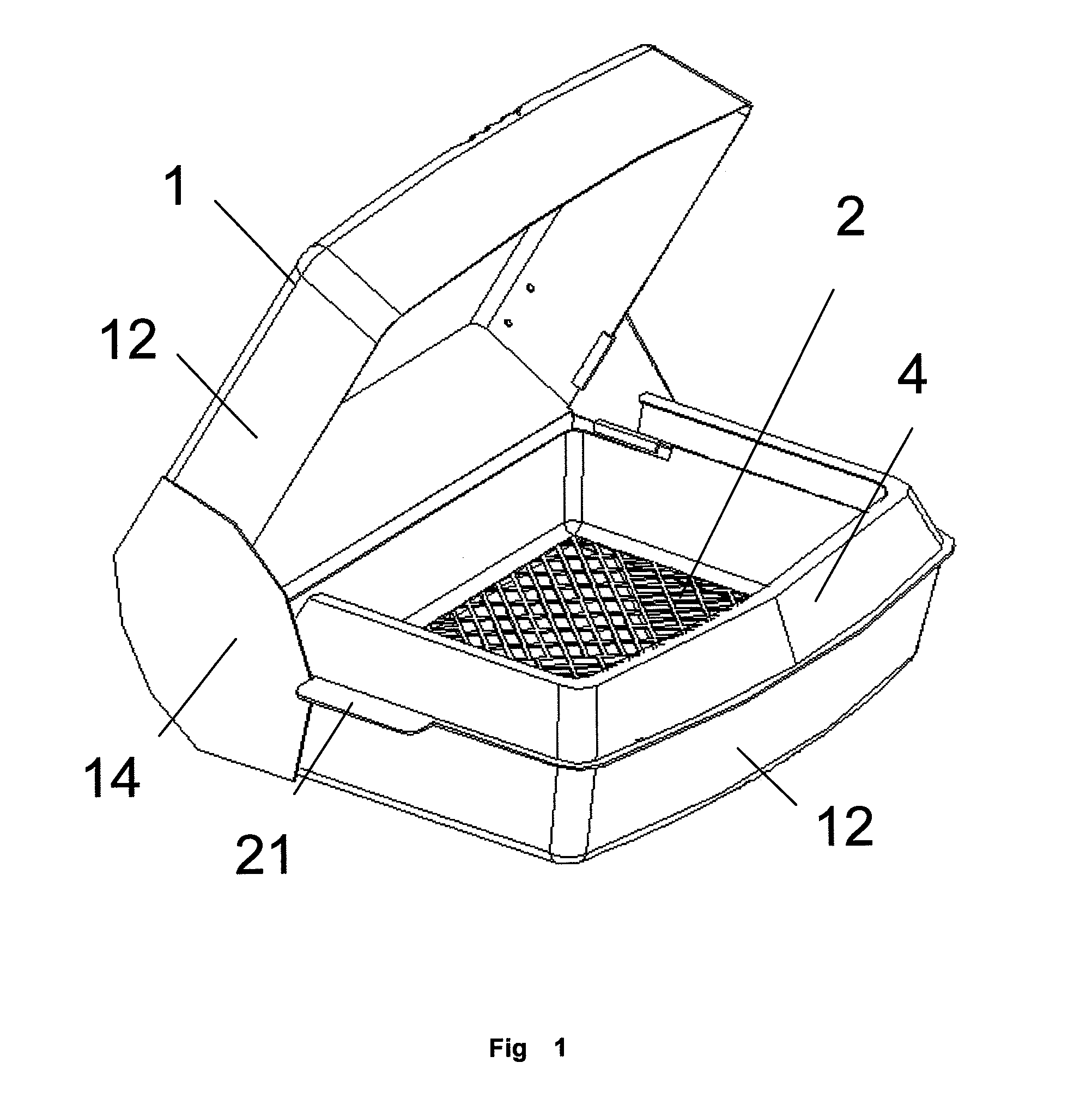 Pet excrement box