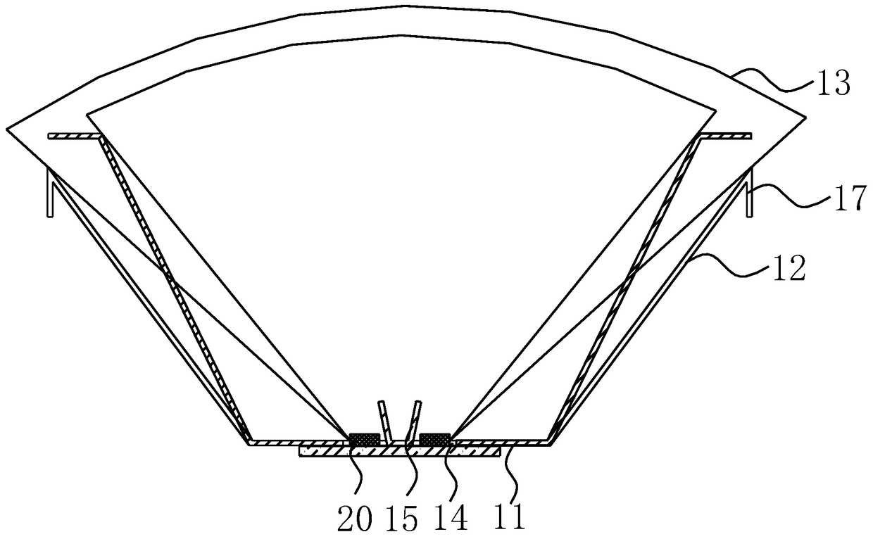 A combined light-cutting structure, led lamp and led lamp tube