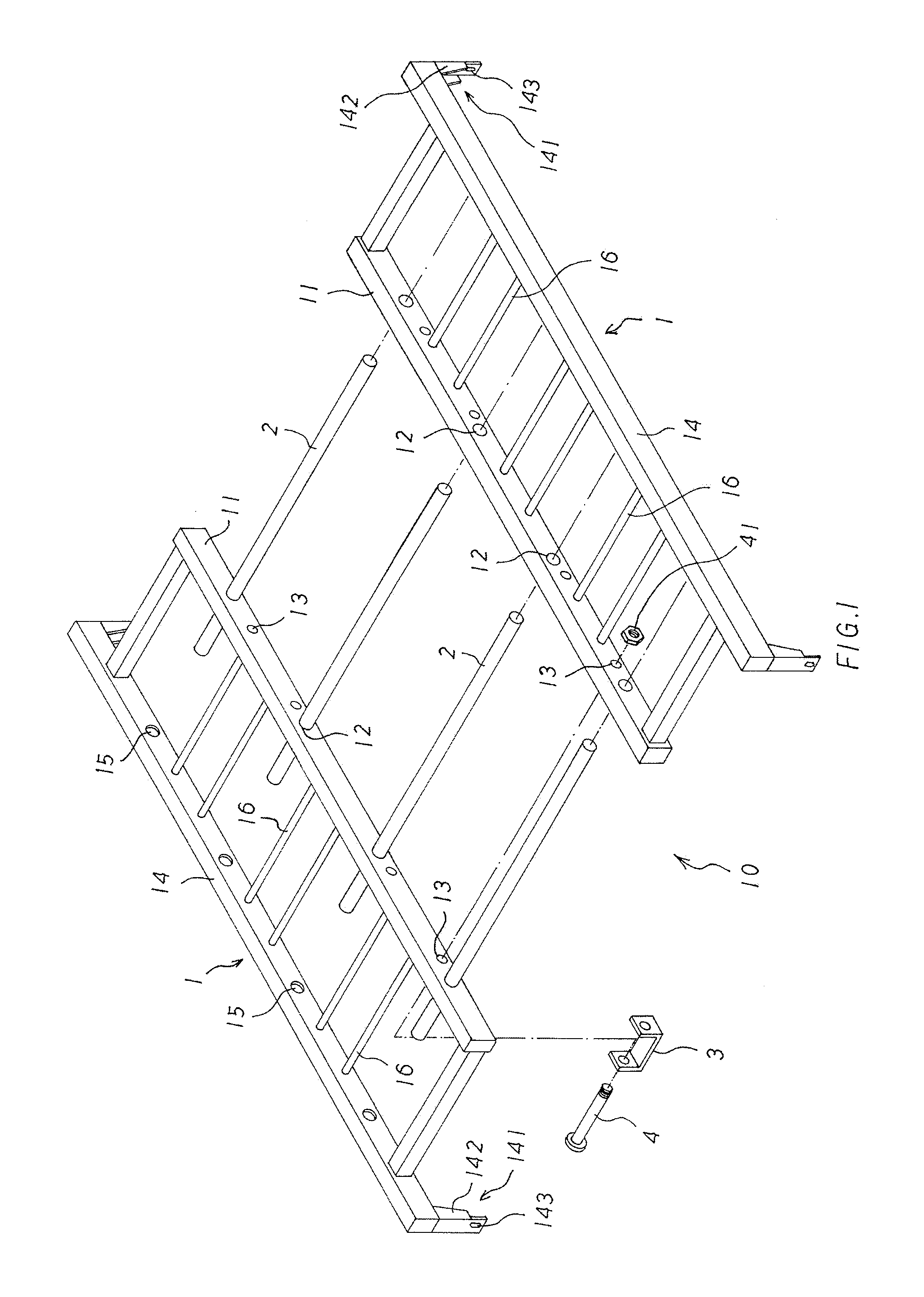 Bed panel structure