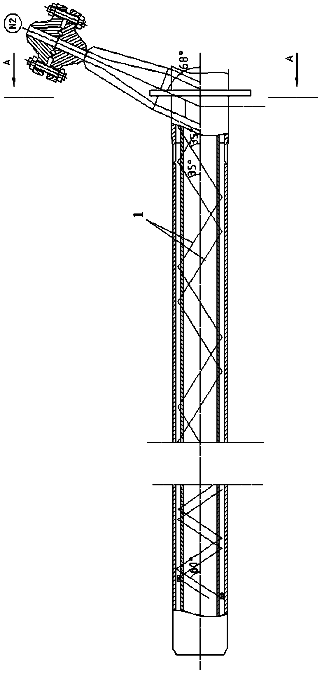 Novel pulverized coal nozzle and pulverized coal feeding mode