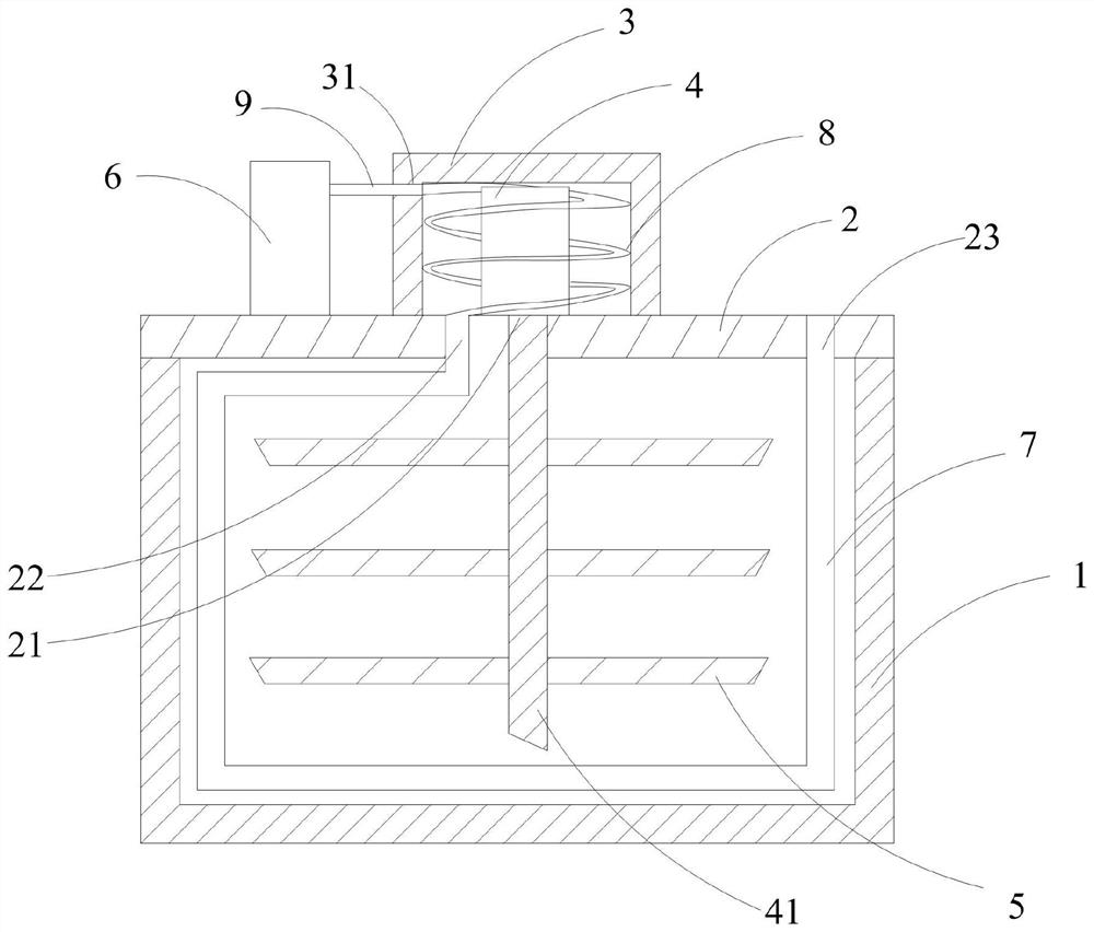 Building material slurry stirring device with heat preservation function