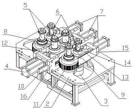 Aluminum alloy thin-walled frame plate bending forming device