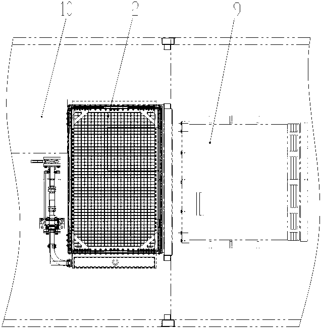 Cooling system for converter of diesel locomotive