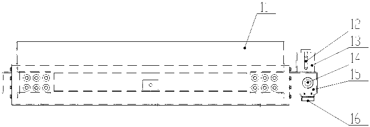 Cooling system for converter of diesel locomotive