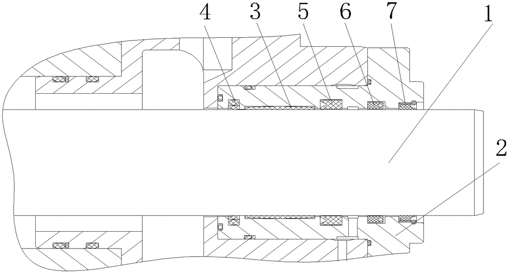 Hydraulic cylinder sealing structure