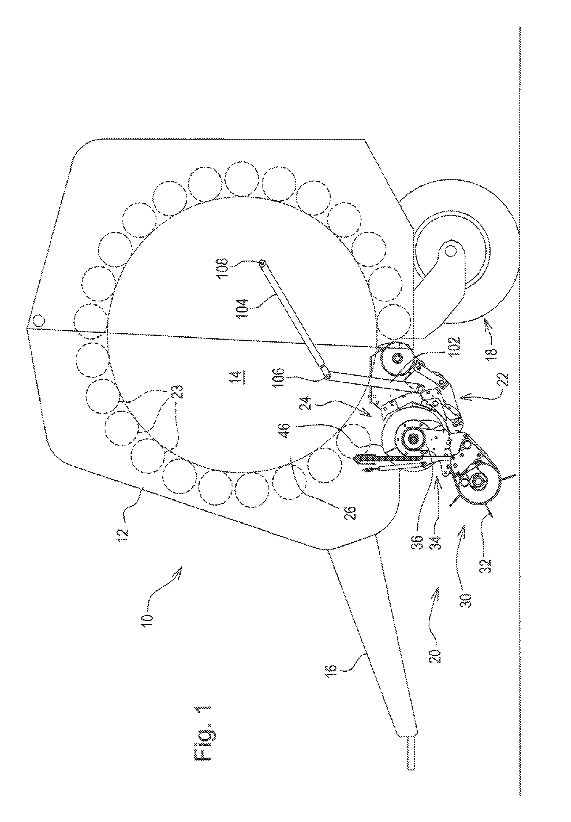 Wide crop pick-up having primary and secondary stripper plates for converging augers respectively mounted to movable crop guide plate portion and to fixed walls behind the augers