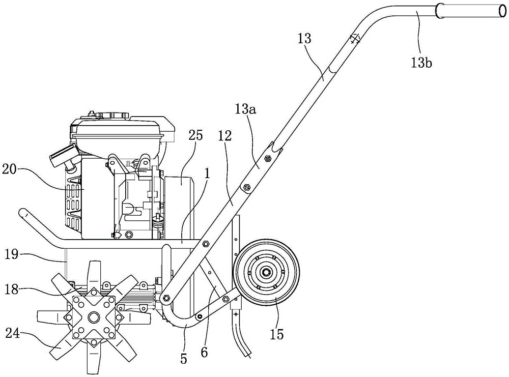 A portable tiller