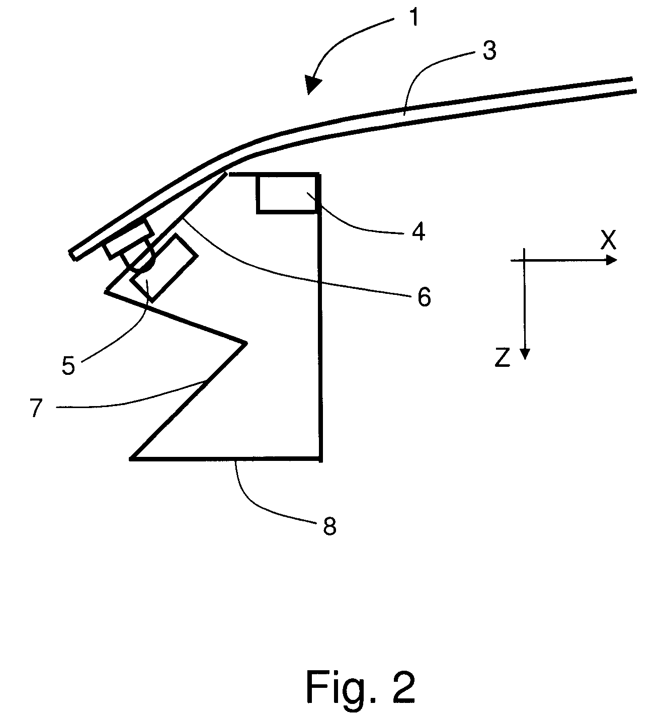 Engine compartment hood latch structure for a motor vehicle