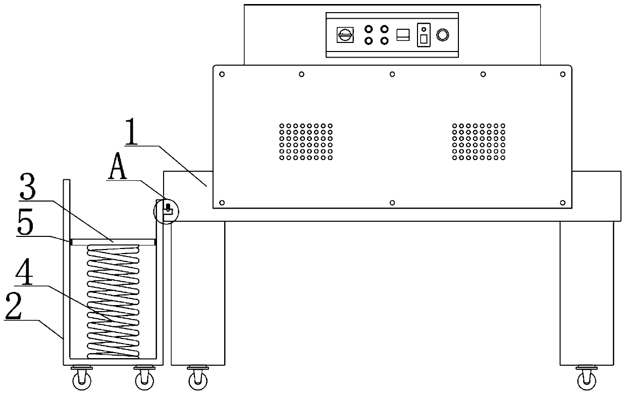 Packaging device for blusher processing