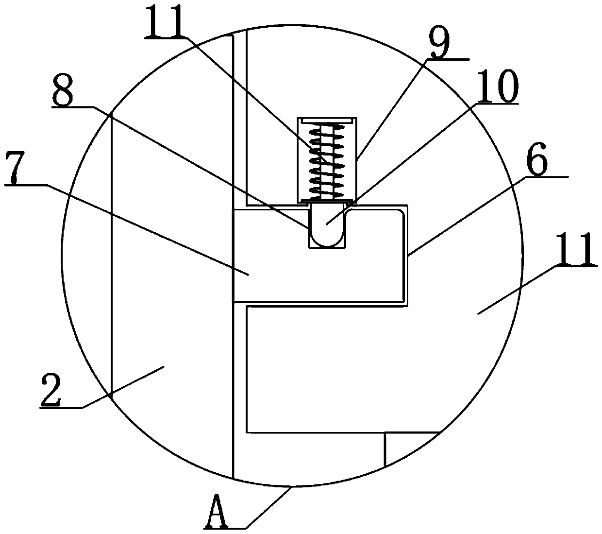 Packaging device for blusher processing