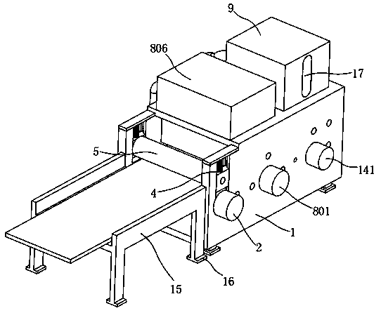 Double-layer gluing equipment for plastic floor substrate