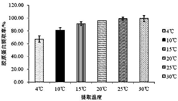 A kind of preparation method of non-denatured jellyfish collagen