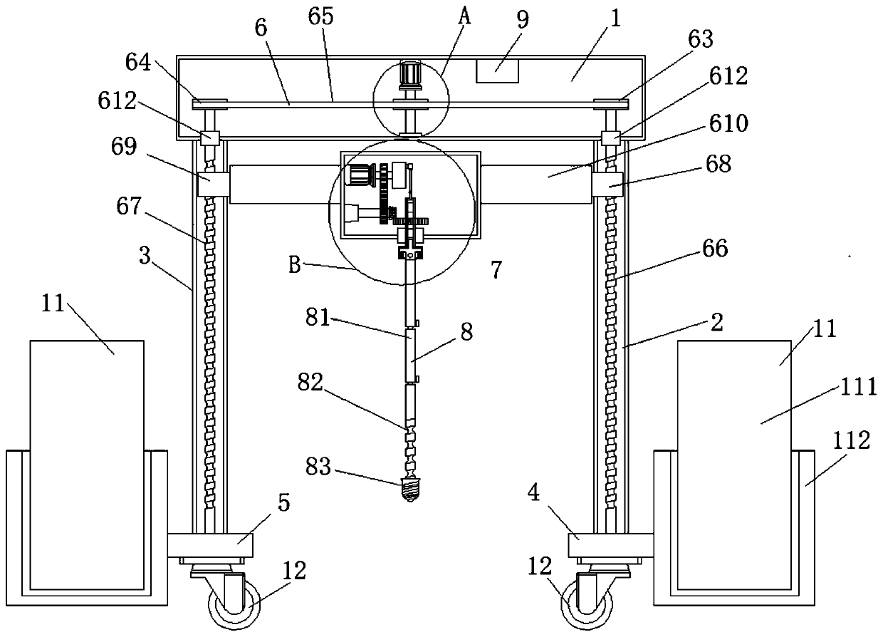 Sampling device and method for geological exploration rock-soil body