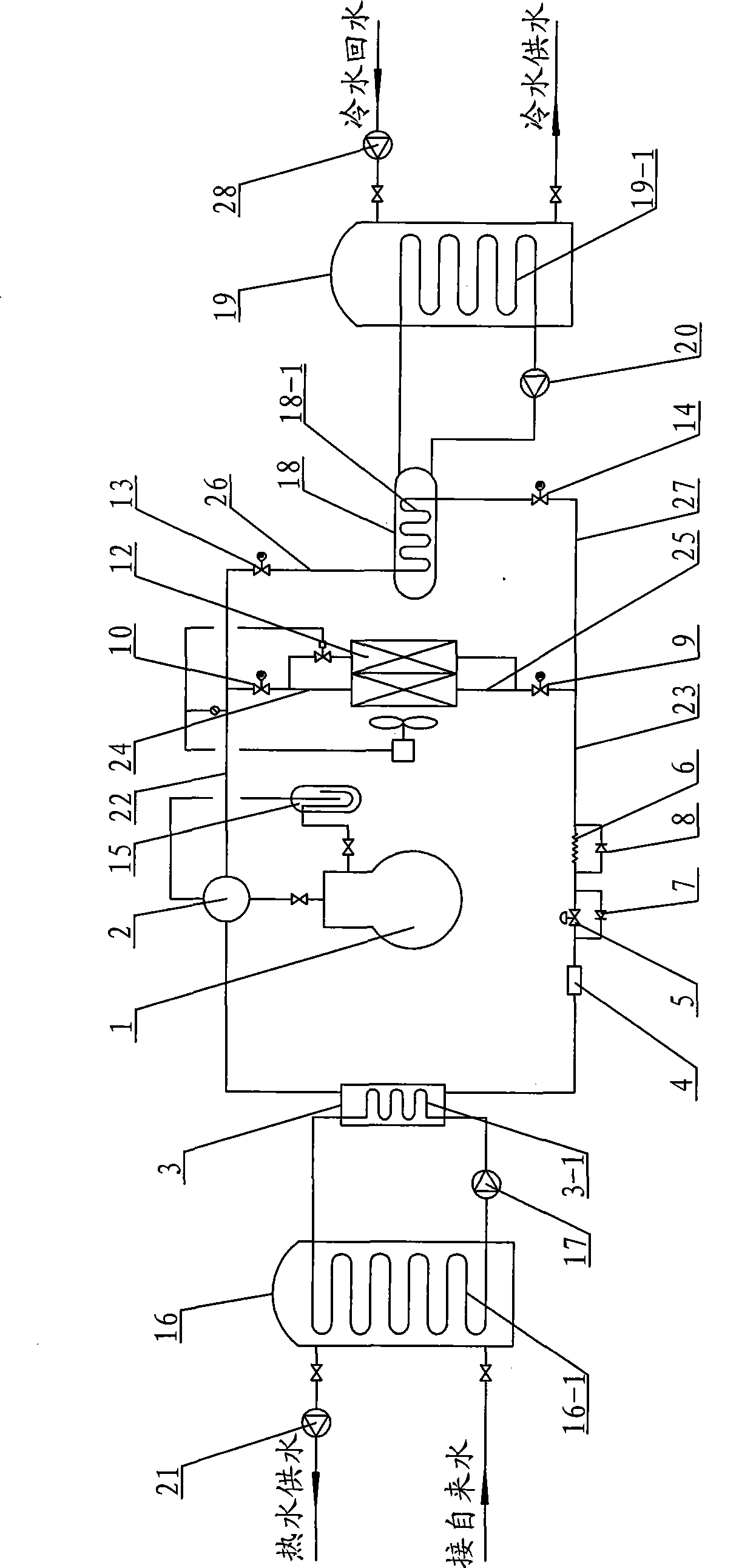 Large energy accumulation type air source heat pump hot water units