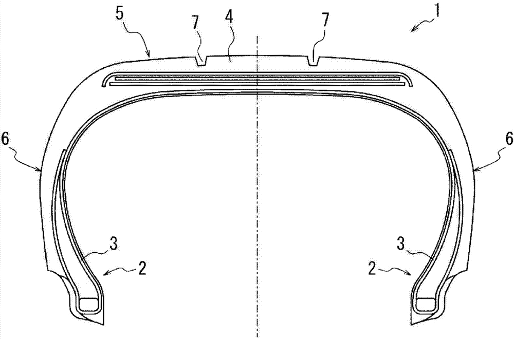 Pneumatic radial tire for passenger vehicle