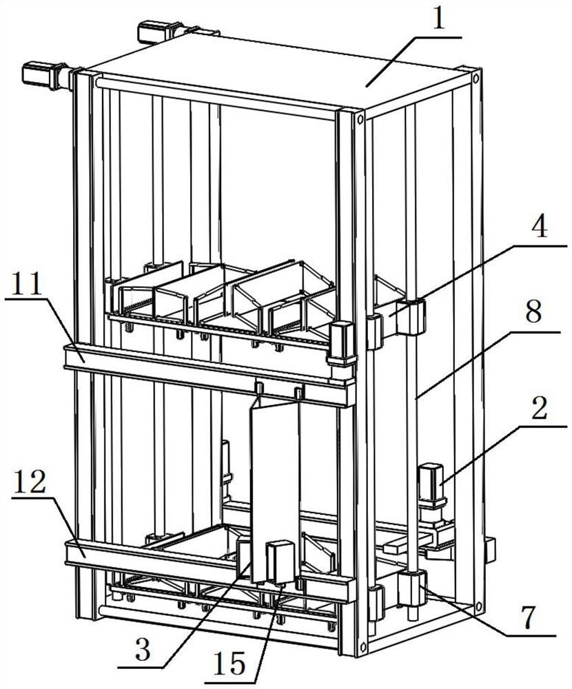 Actuating mechanism of library robot