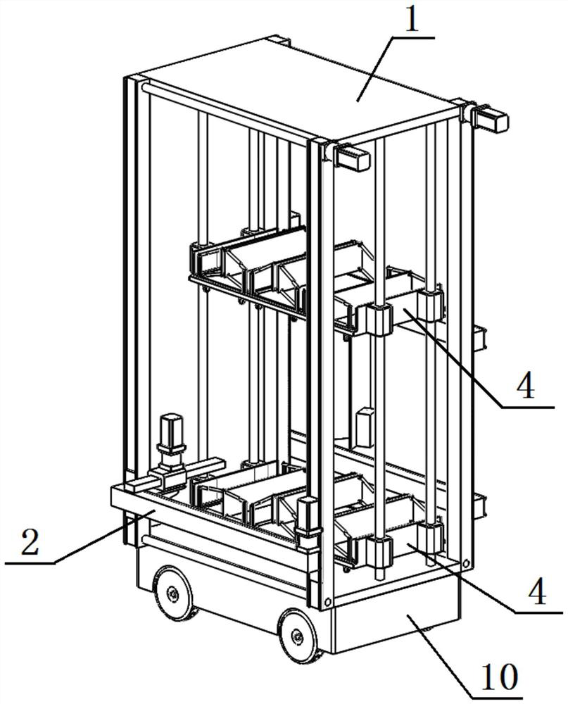 Actuating mechanism of library robot