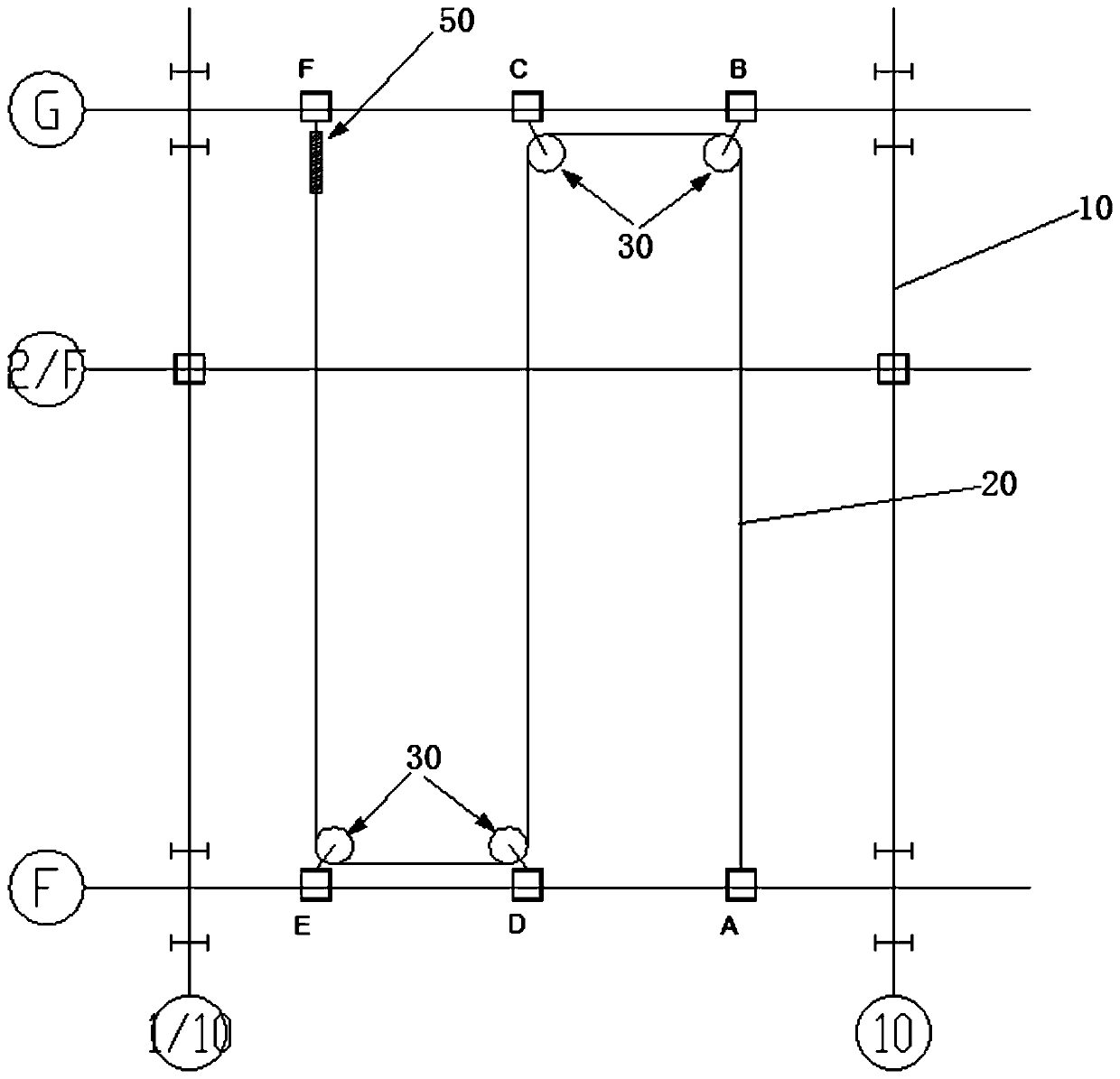 Method and device for rolling translation of cylinder equipment