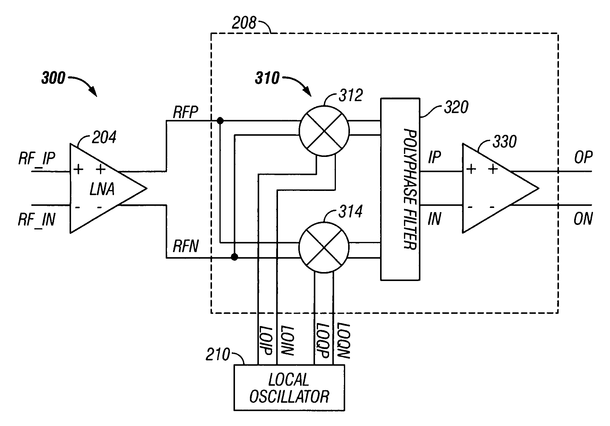 Low noise image reject mixer and method therefor