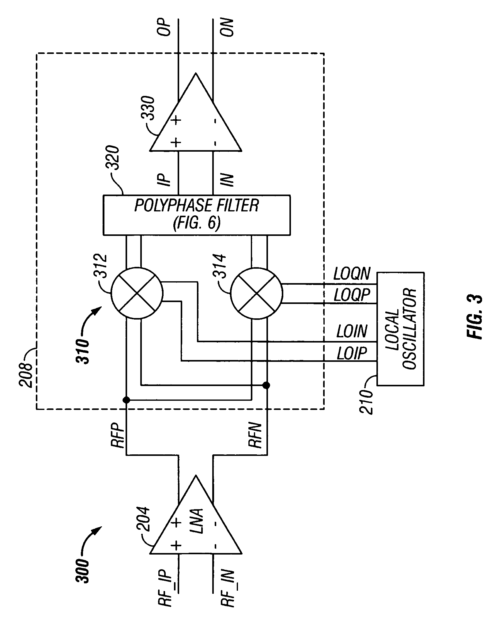 Low noise image reject mixer and method therefor