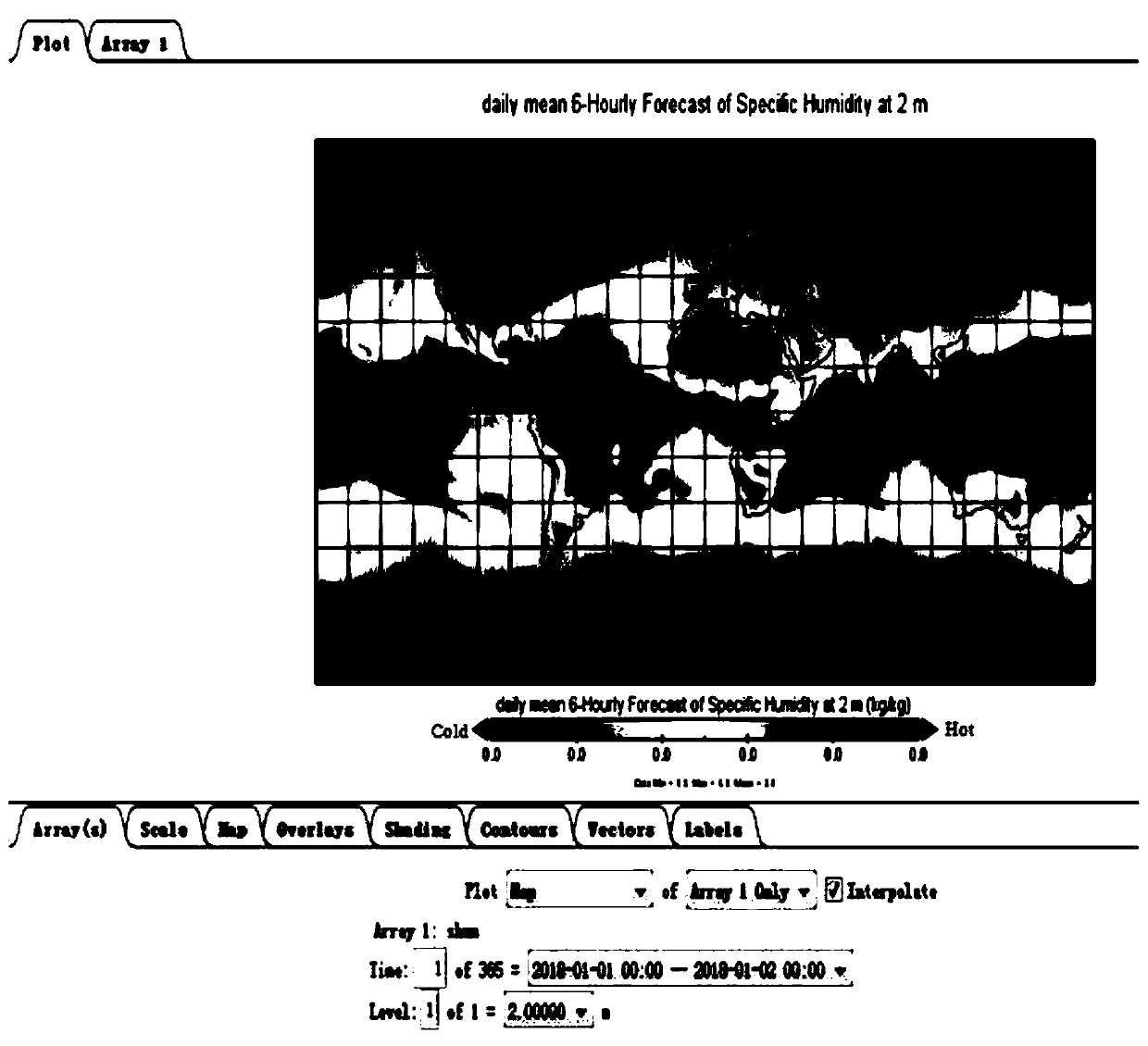 Visualization method based on natural environment factor data