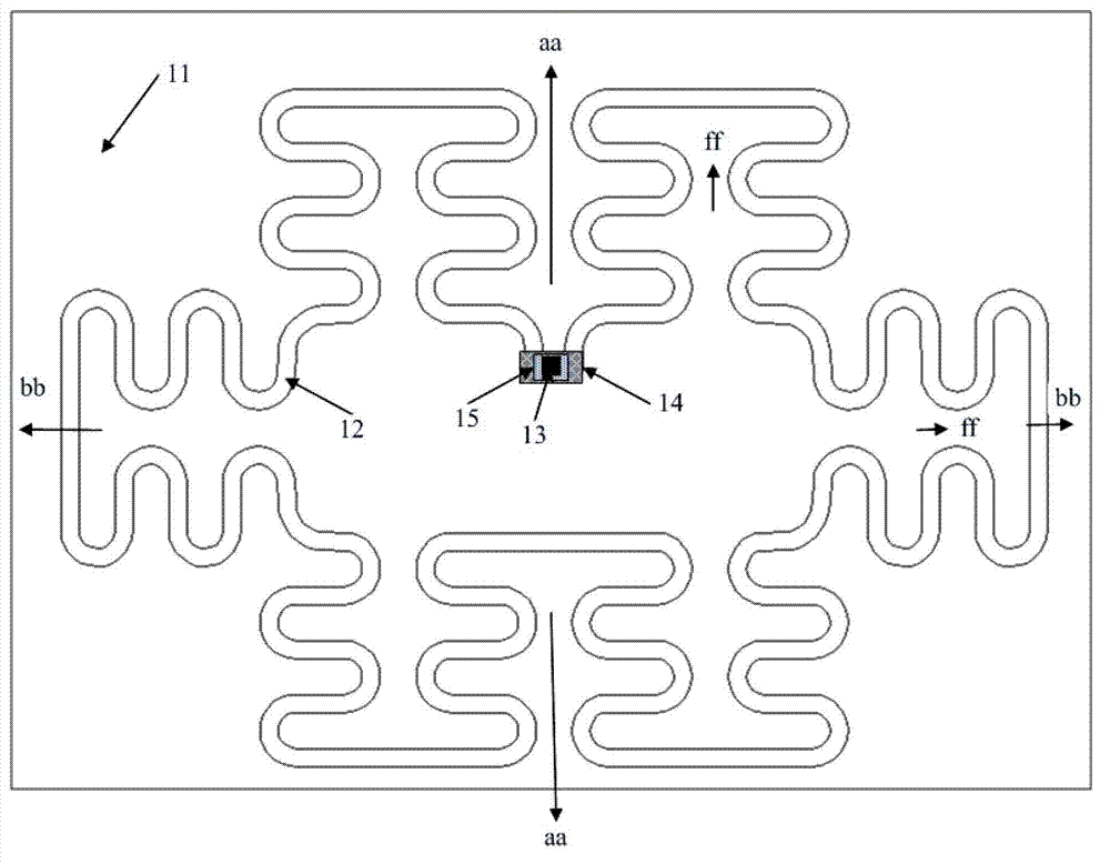 RFID (radio frequency identification) electronic tag based on fractal spring structure, radio frequency antenna based on fractal spring structure, and preparation method of RFID electronic tag