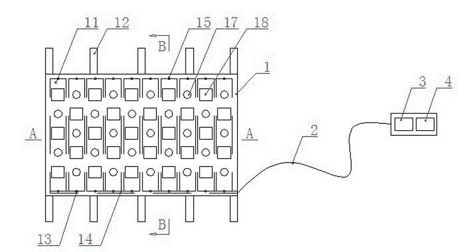 Multifunctional leg massaging device with inflation and deflation capable of being controlled independently