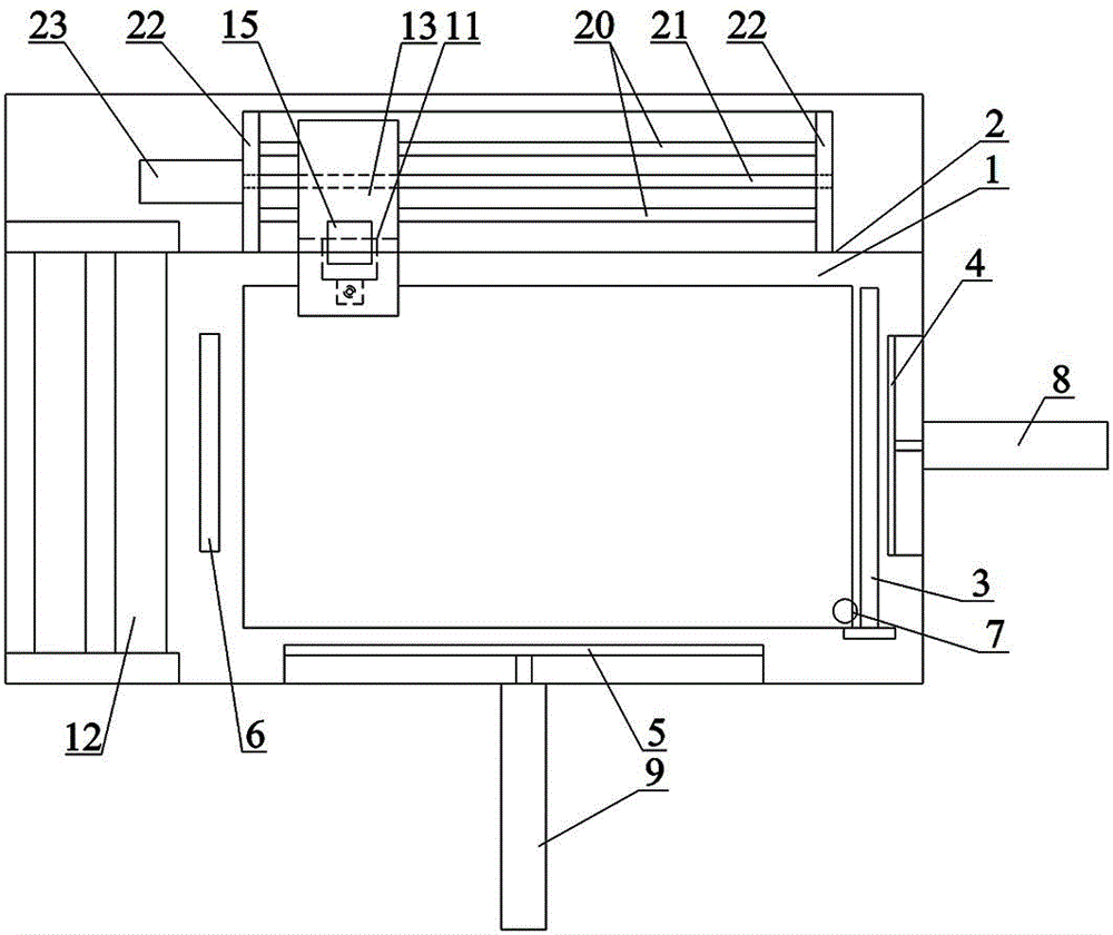 Full-automatic porous plate machining device and machining method thereof