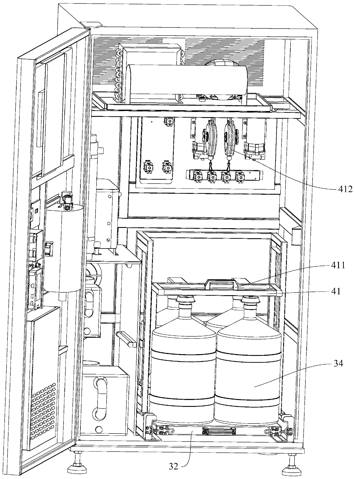 Barreled water vending machine