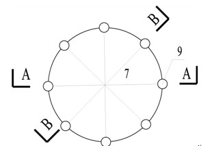 Design method for cooperating street crossing of opposite-angle pedestrians and left turning of motor vehicles at intersection