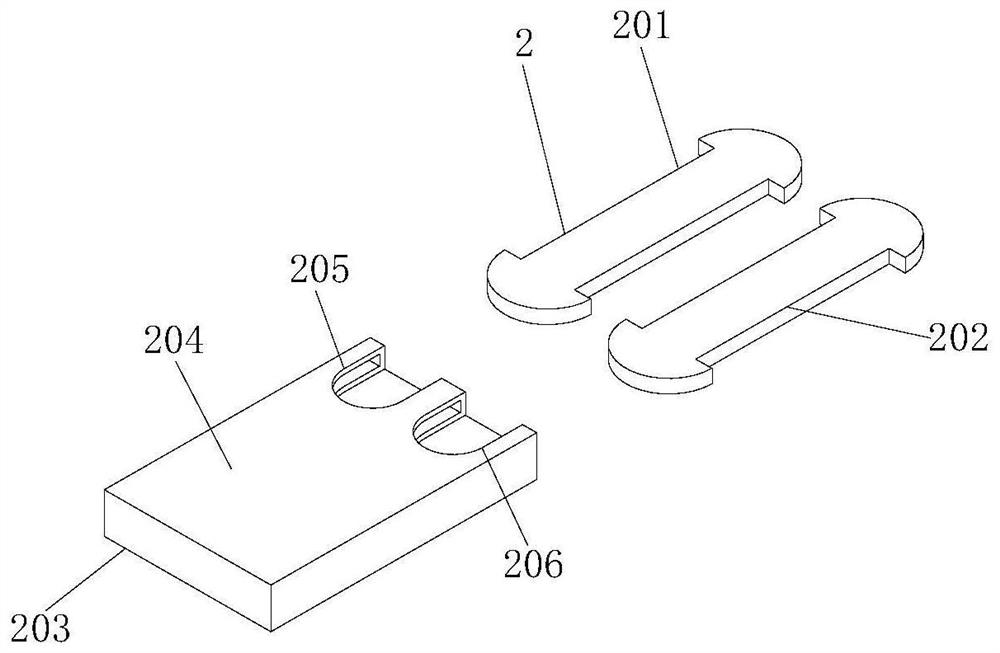 A mountain guardrail structure with guiding force