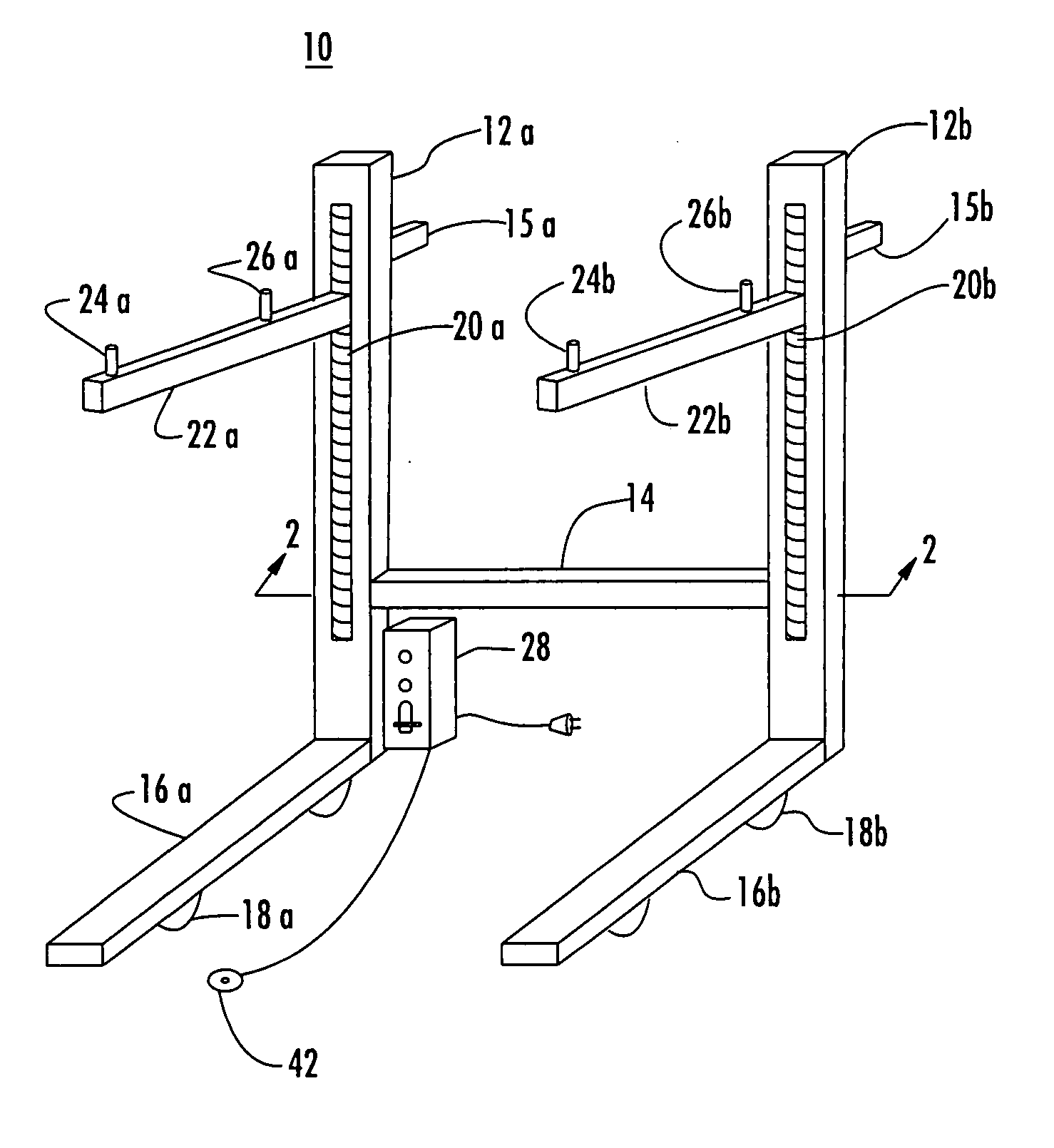 Weight lifting spotting device