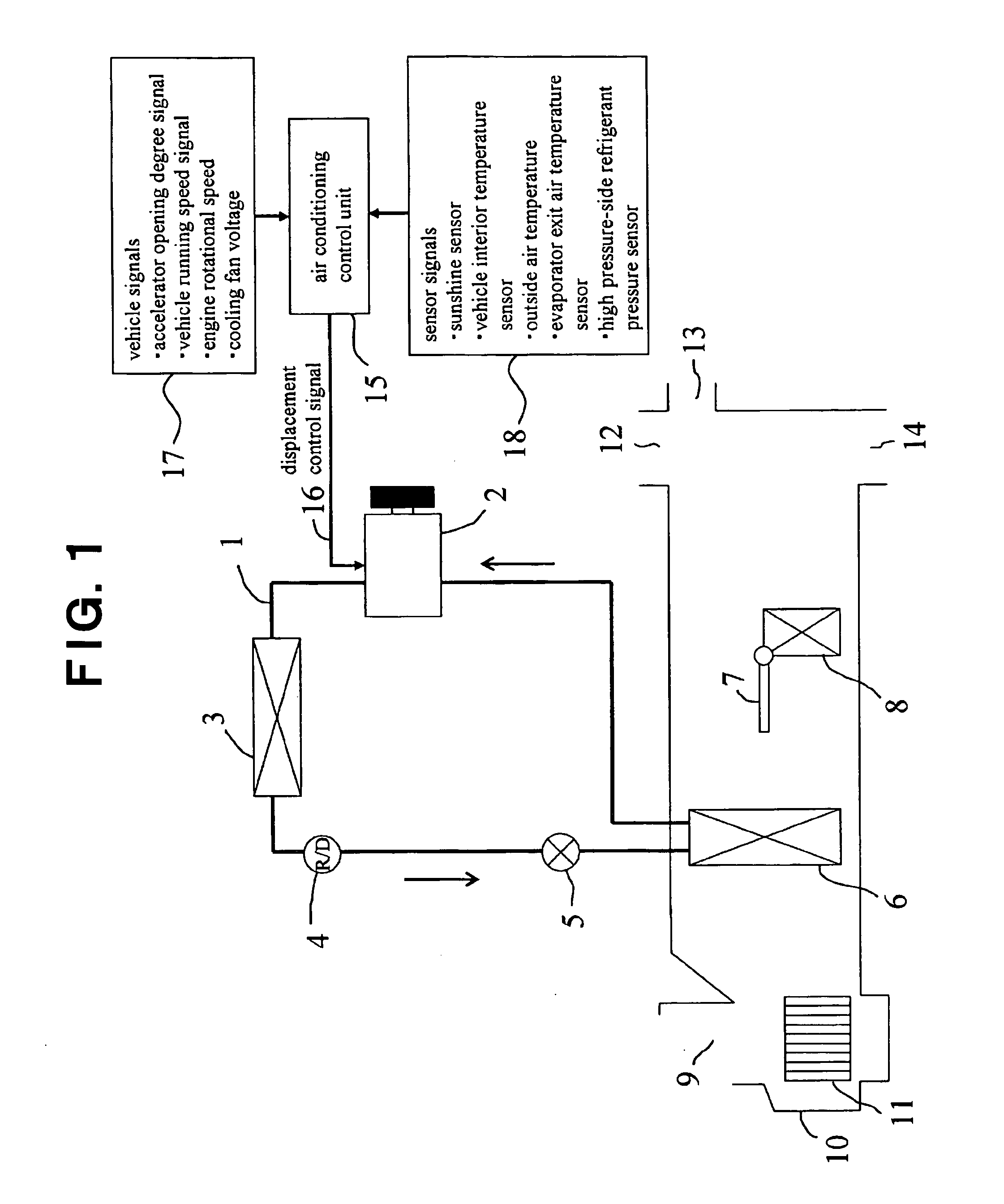 Air conditioning systems for vehicles