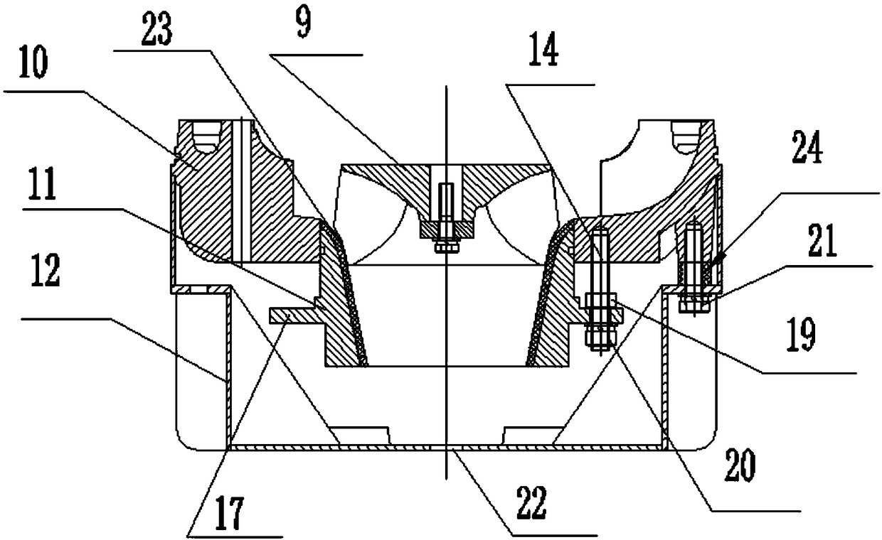 Light large-flow low-level draining pump