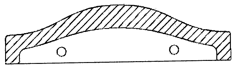 Novel installing structure of curved-surface modeling glass blocks