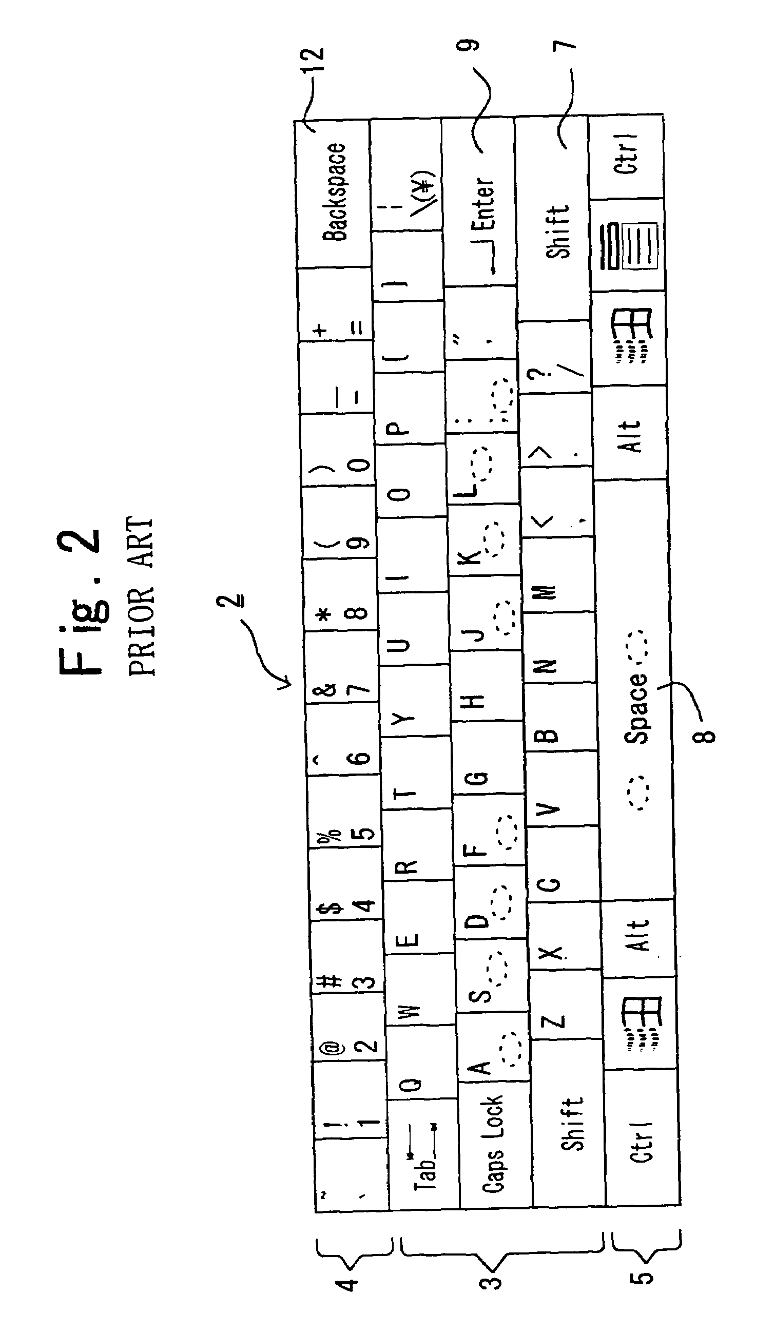 Character input keyboard